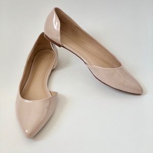 Pointed Toe Ballet Flats in Nude Sz 8.5
